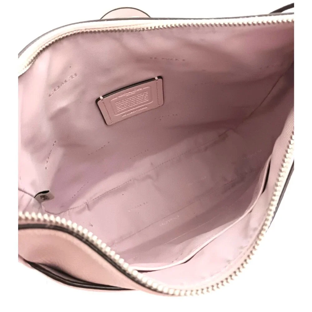 Coach Chaise Crossbody Lt Pink Pebbled Leather 35543 Tassel Trim